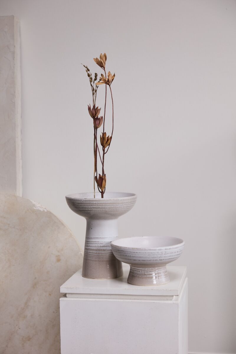 Ceramic Footed Bowl
