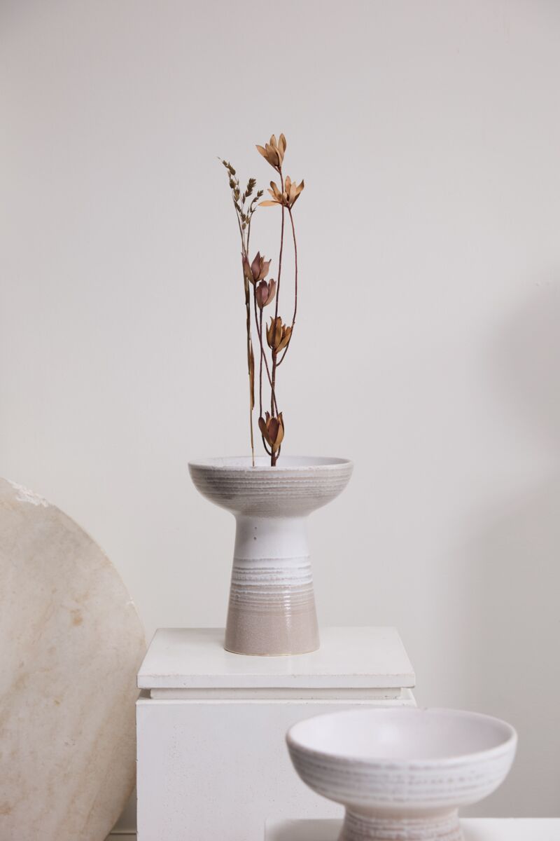 Ceramic Footed Bowl
