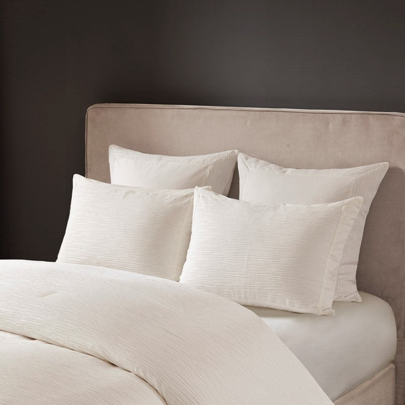 Hanae Cotton Blend Yarn Dyed 3 Piece Comforter Set by N Natori