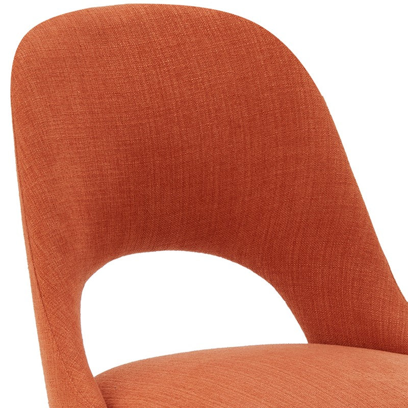 Nola Upholstered Dining Side Chairs with Cutout Back design (Set of 2)