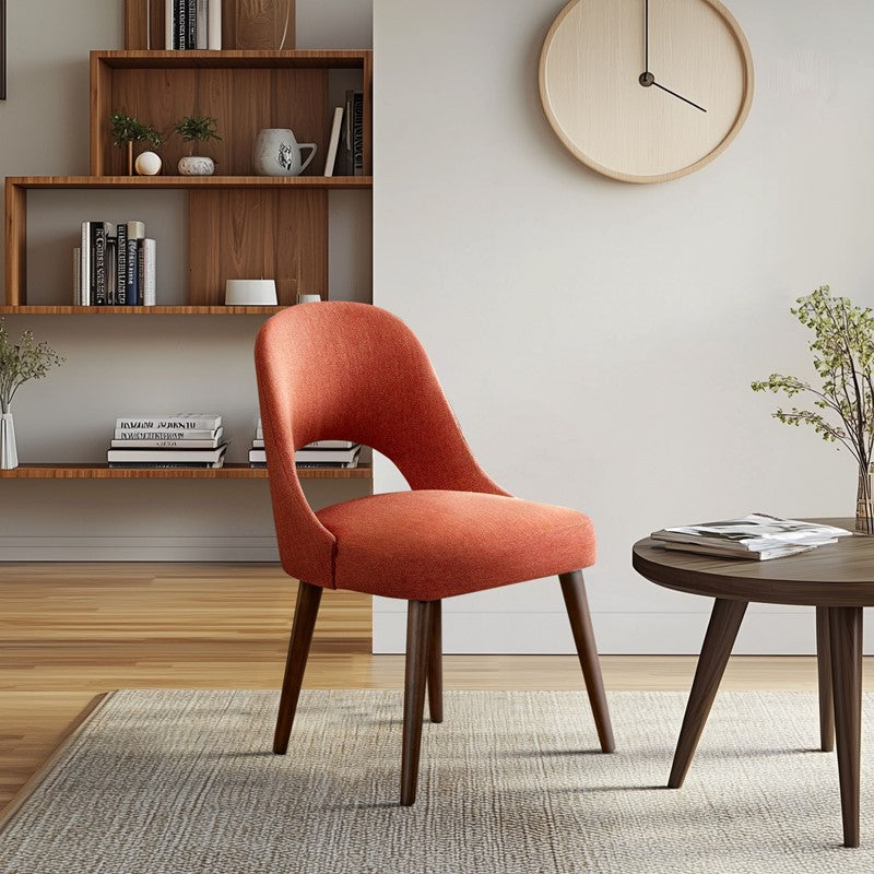 Nola Upholstered Dining Side Chairs with Cutout Back design (Set of 2)