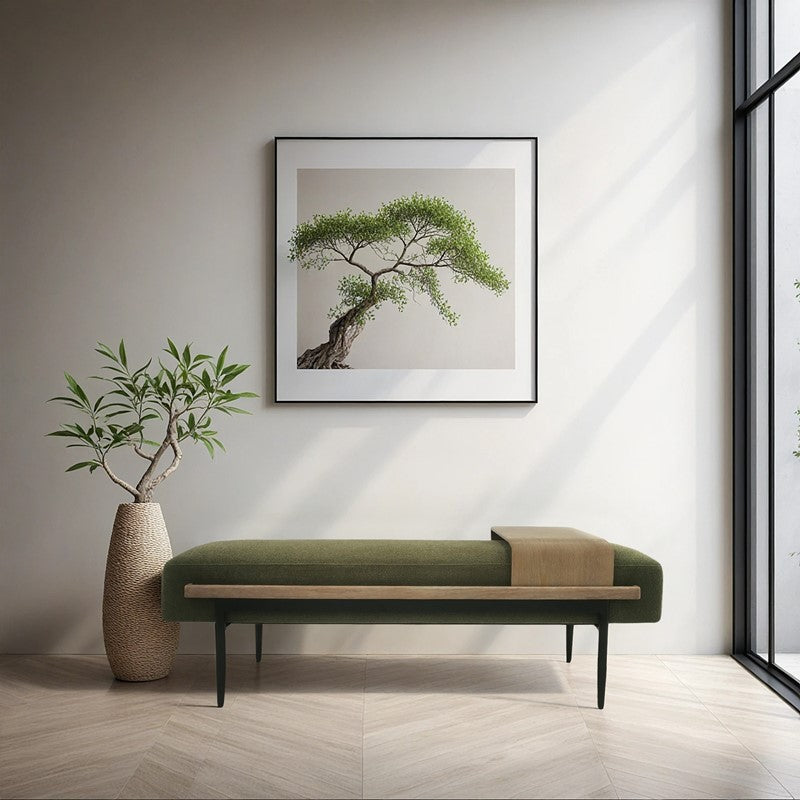 Perry Cocktail Ottoman with Slide Tray by Chapel Hill