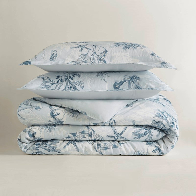 Paros Coral Reef 100% Cotton Sateen Duvet Cover Set by Harbor House