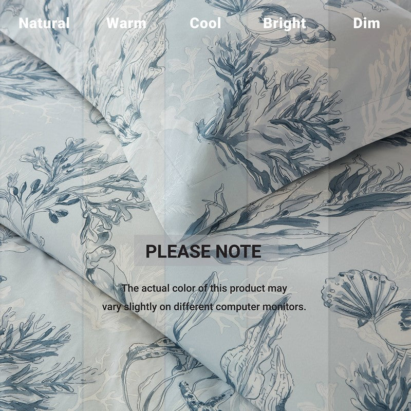 Paros Coral Reef 100% Cotton Sateen Duvet Cover Set by Harbor House