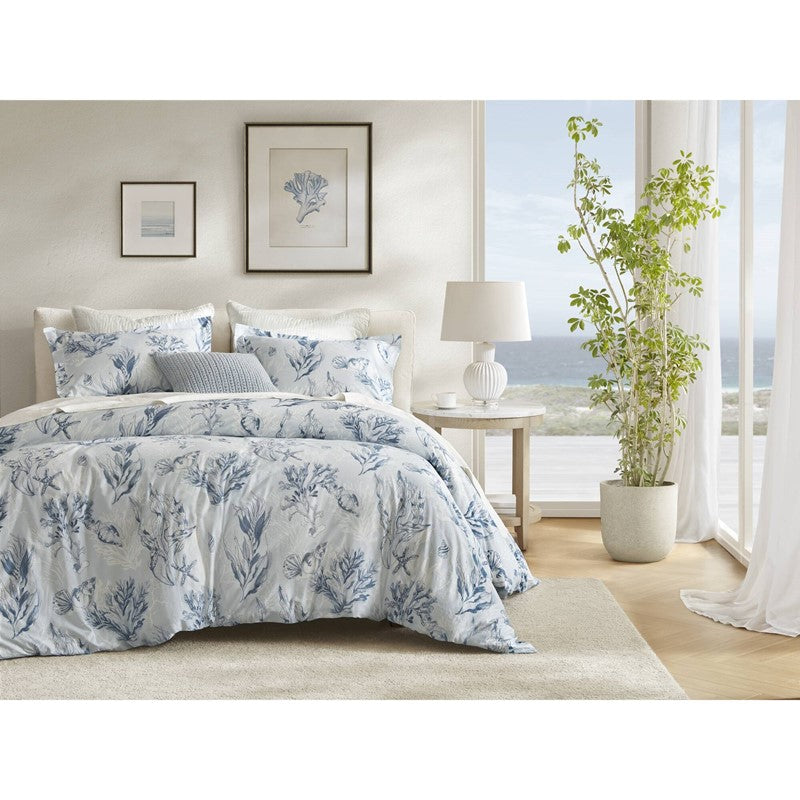 Paros Coral Reef 100% Cotton Sateen Duvet Cover Set by Harbor House