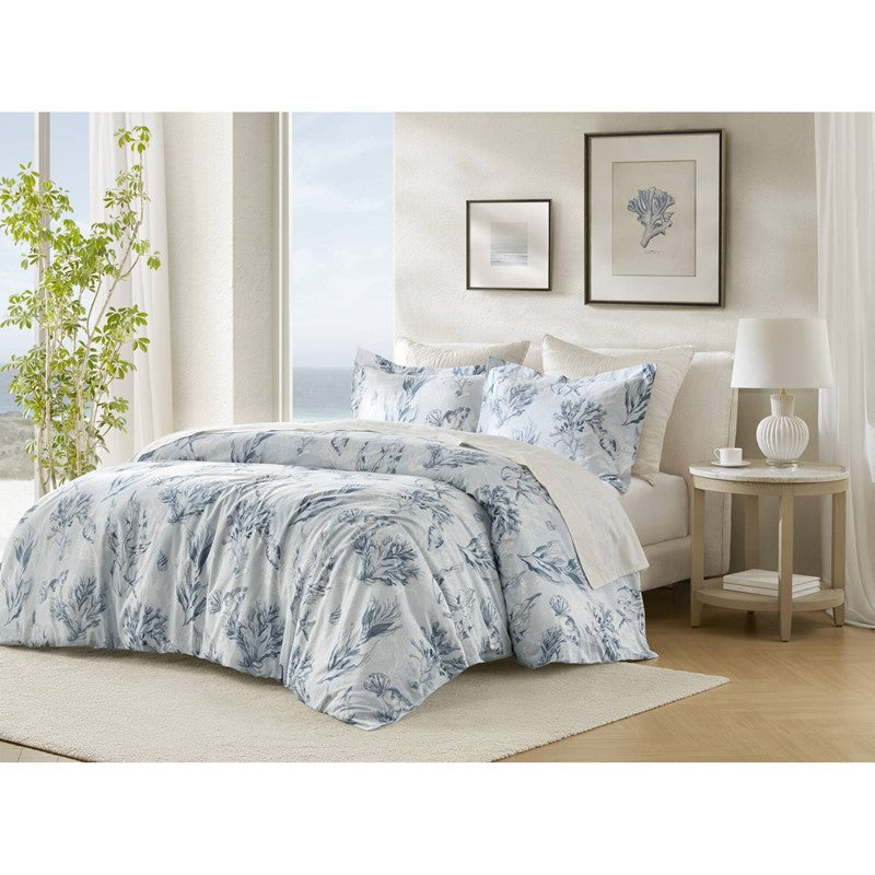Paros Coral Reef 100% Cotton Sateen Duvet Cover Set by Harbor House
