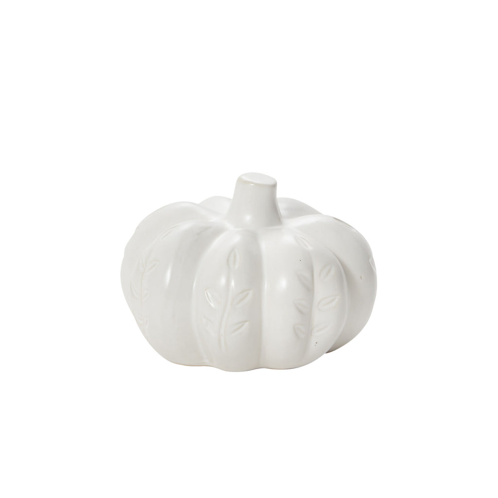 White Ceramic Pumpkin