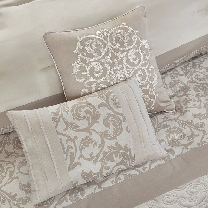 Ramsey Embroidered 8 Piece Comforter Set by 510 Design