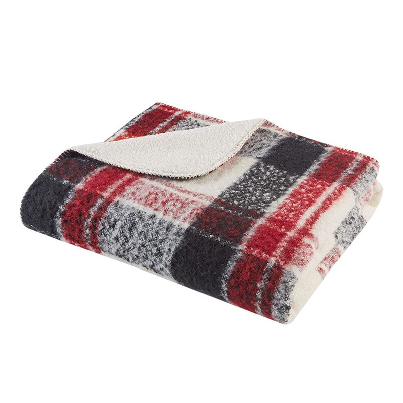 Faux Mohair to Sherpa Throw by Woolrich