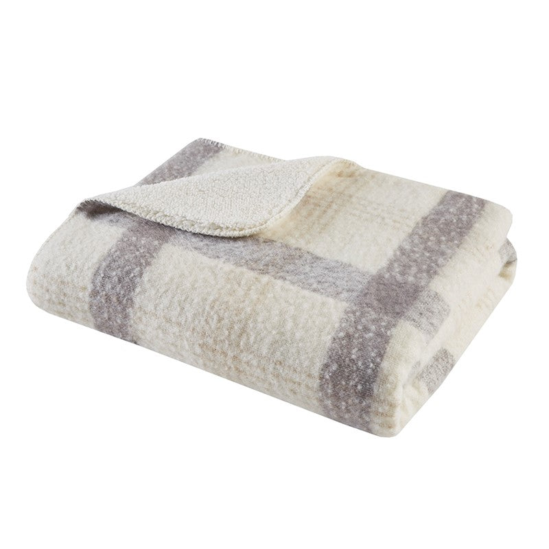 Faux Mohair to Sherpa Throw by Woolrich