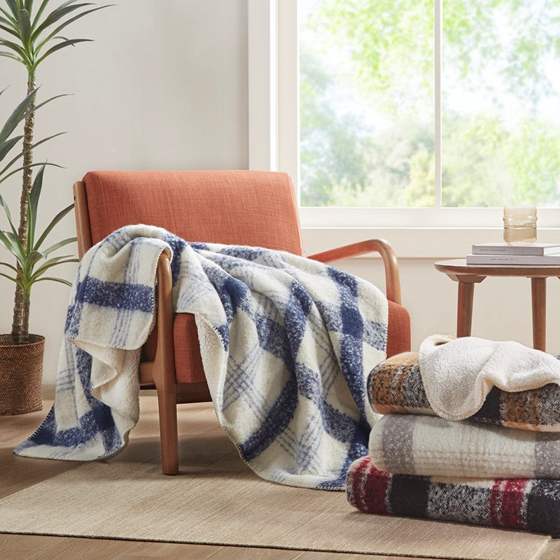 Faux Mohair to Sherpa Throw by Woolrich