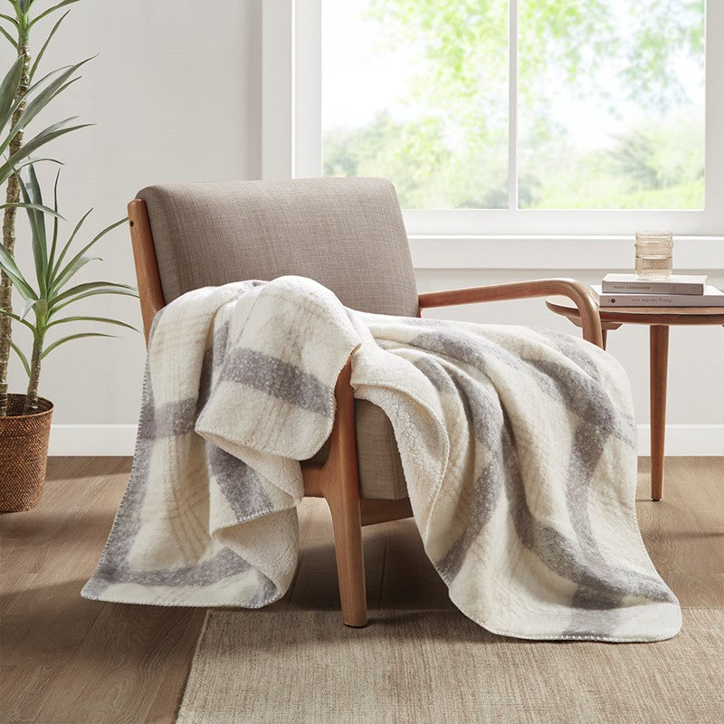 Faux Mohair to Sherpa Throw by Woolrich