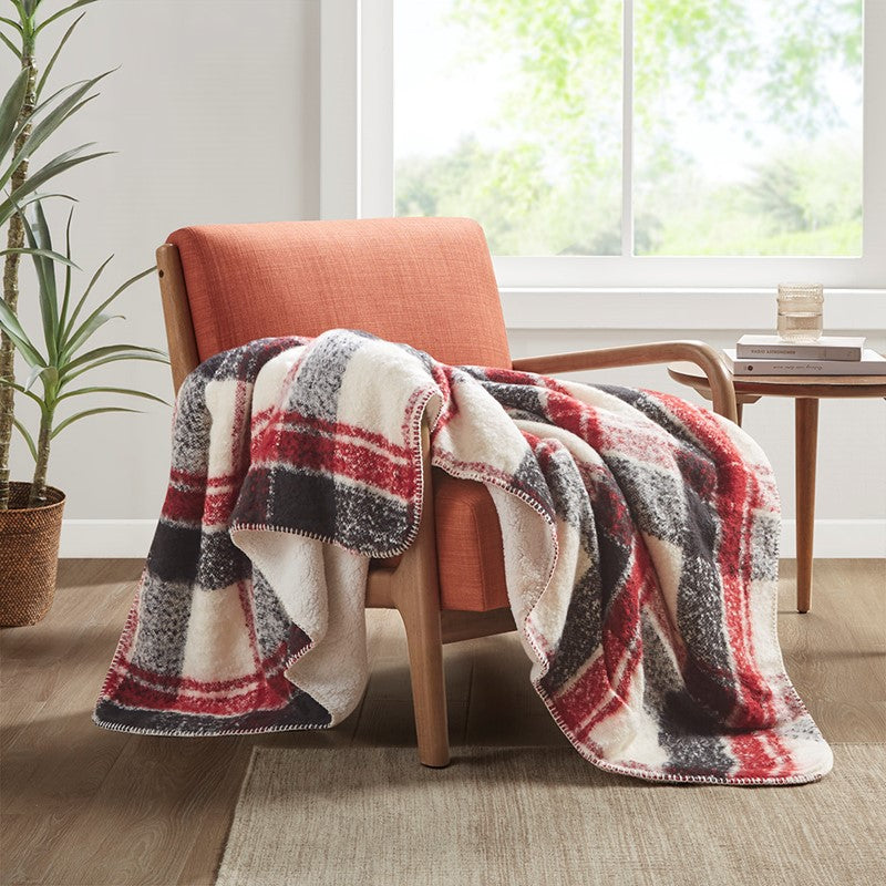 Faux Mohair to Sherpa Throw by Woolrich