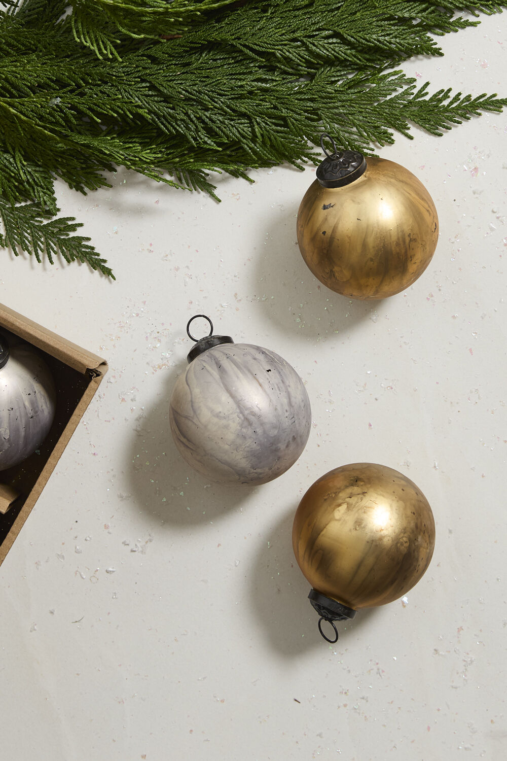 Silver and Gold Ornament (Set of 6)