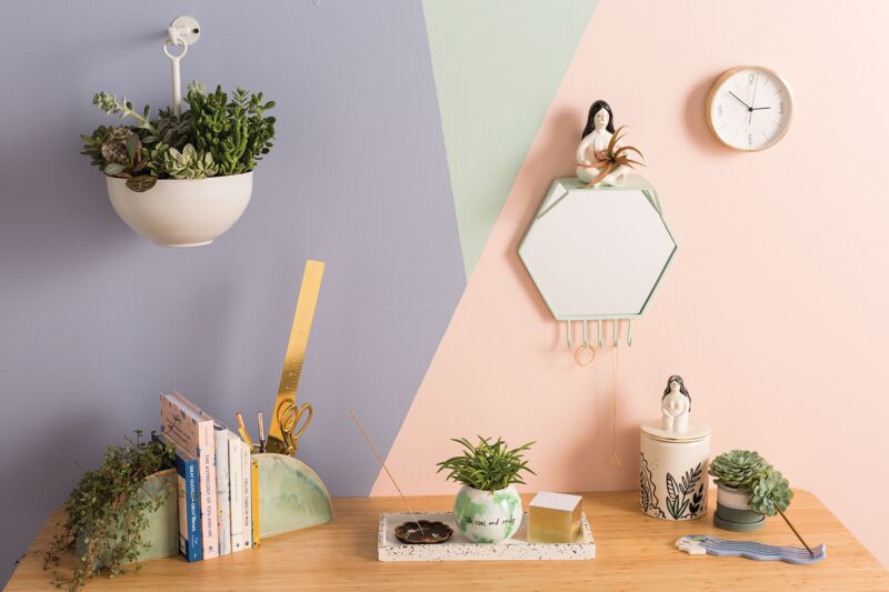 Simone Hexagon Wall Mirror