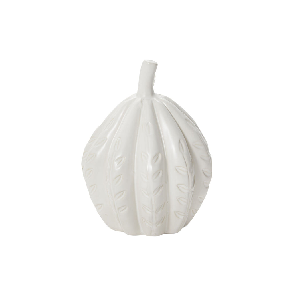 White Ceramic Pumpkin