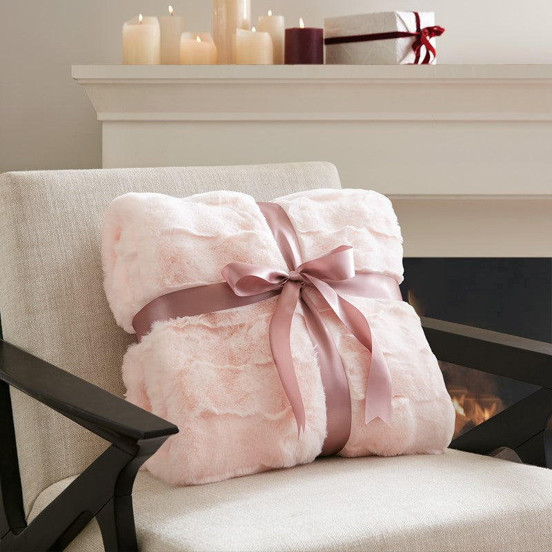Vivienne Faux Fur Throw by Madison Park