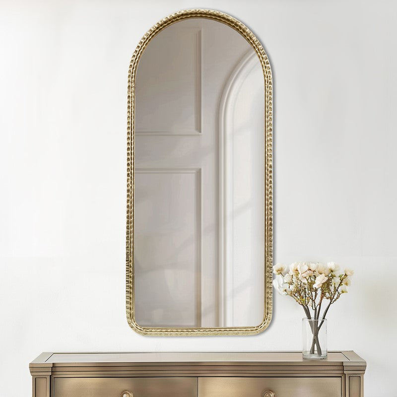 Mia Gold Metal Arch Wall Mirror