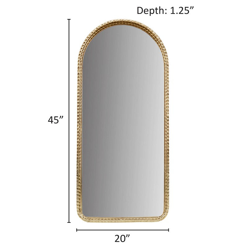 Mia Gold Metal Arch Wall Mirror