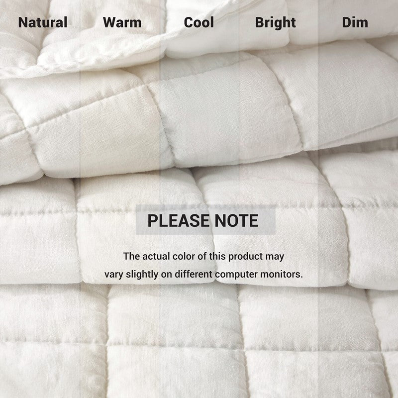 French Flax Linen Garment Washed Quilt Set by Harbor House