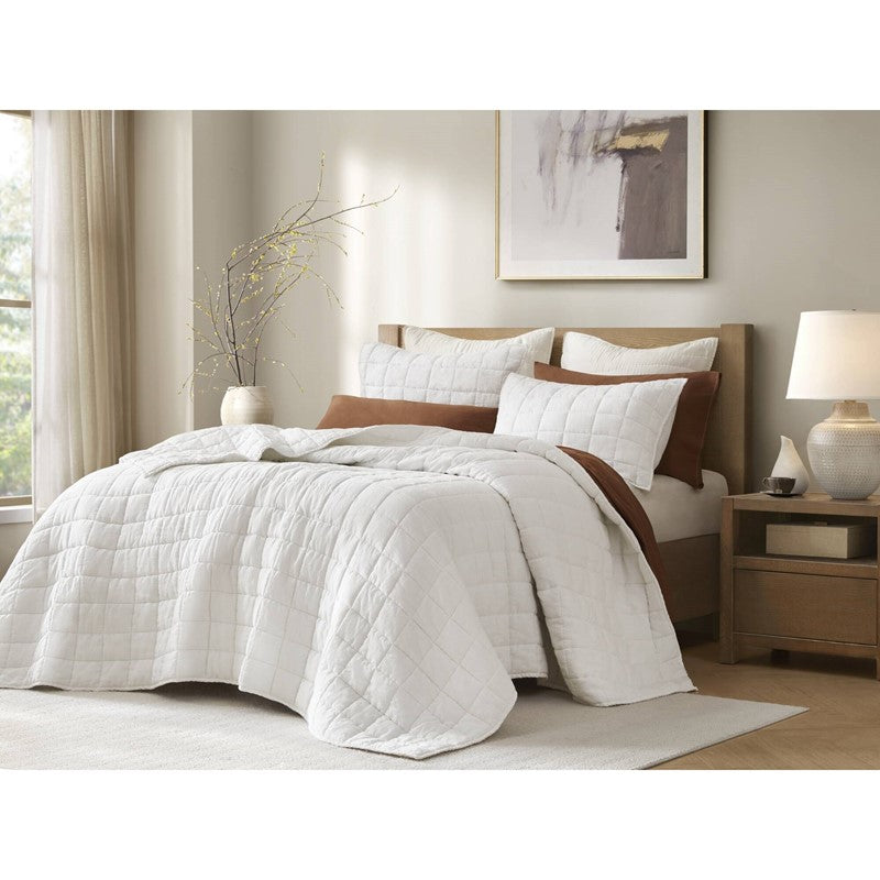 French Flax Linen Garment Washed Quilt Set by Harbor House